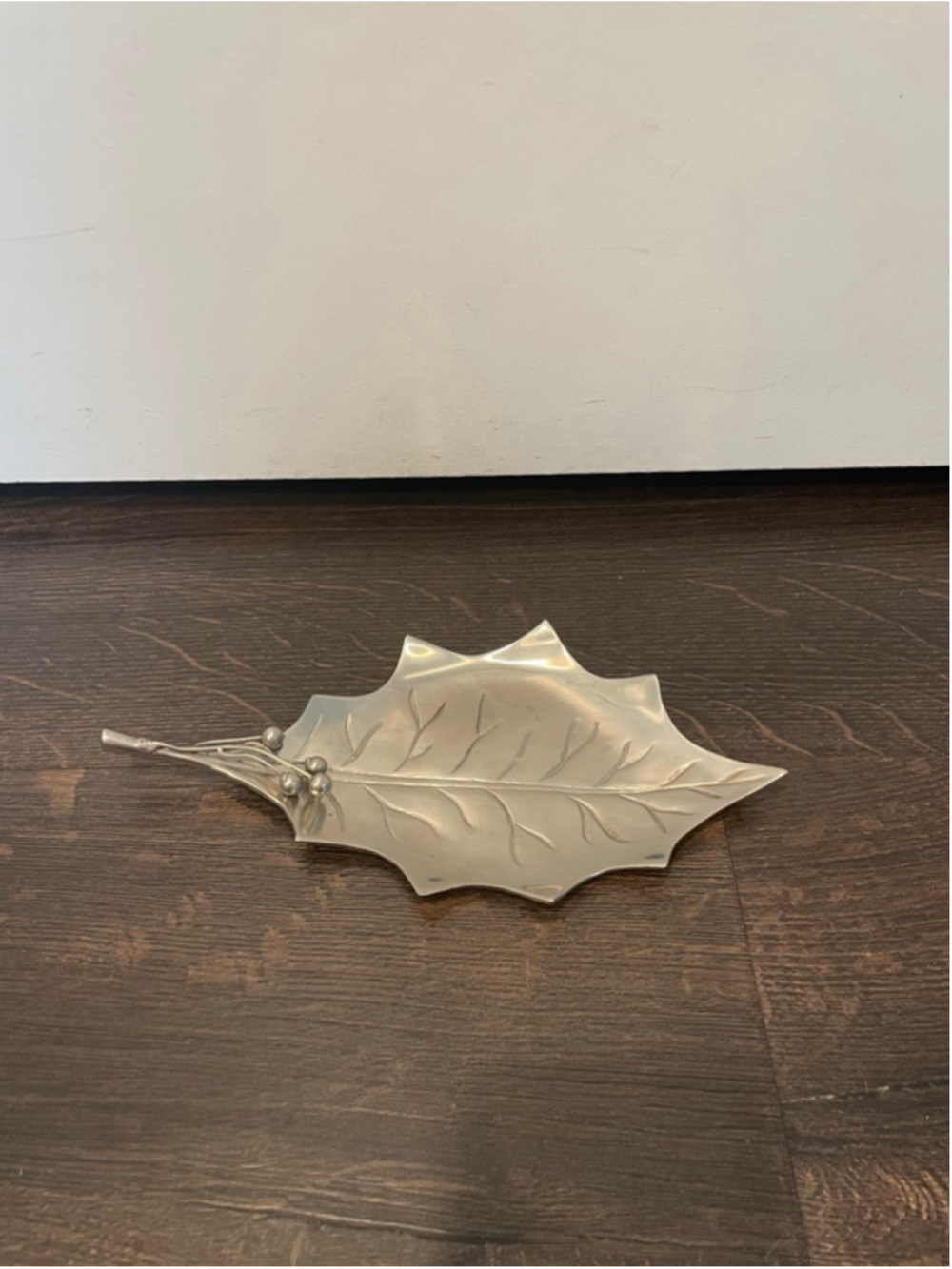Holly Leaf Serveware Candy/Nut/Trinket Dish - Made in India
